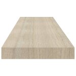 vidaXL Étagères murales flottantes 2 Pièces chêne 90x23 5x3 8 cm MDF