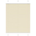vidaXL Store plissé crème 110x150cm largeur du tissu 109 4cm polyester