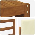vidaXL Ensemble de canapés d'extérieur 11 pc Naturel et Crème