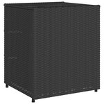 vidaXL Armoire de rangement de jardin noir 55x59x69 cm résine tressée