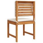 vidaXL Chaise de jardin sans accoudoirs 2 Pièces Marron