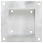 vidaXL Ancres de poteau 4 Pièces Métal galvanisé 141 mm