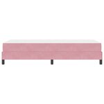 vidaXL Lit à ressorts avec matelas Rose 80 x 210 cm tissu