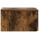 vidaXL Cabinet de chevet mural 2 Pièces Chêne fumé 49 x 34 5 x 20 cm