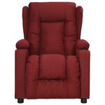 vidaXL Fauteuil inclinable Rouge bordeaux Tissu