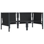 vidaXL Mobilier de jardin avec coussin 2 Pièces Anthracite Acier