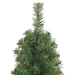 vidaXL Sapin de Noël artificiel mince avec support vert 120 cm PVC