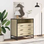 vidaXL Commode chêne sonoma 70x41x70 cm bois d'ingénierie