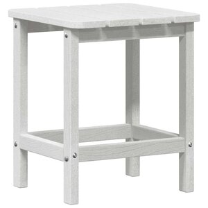 vidaXL Table d'appoint Adirondack Blanc 38 x 38 x 46 cm HDPE