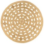 vidaXL Tapis fait à la main Jute tressée 240 cm