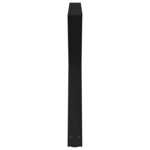 vidaXL Pieds de table à manger 2 pièces Noir 90 x (72-73 3) cm Acier