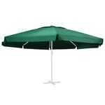vidaXL Tissu de remplacement pour parasol d'extérieur Vert 610 cm