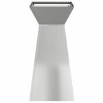 vidaXL Jardinière à pilier 2 Pièces Argent 35 x 35 x 73 cm