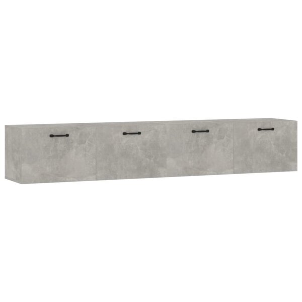vidaXL Armoires murales 2 Pièces Gris béton 100x36 5x35 cm