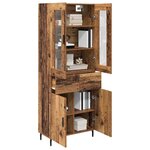 vidaXL Haut Armoire avec tiroir 2 Pièces Bois Ancien Bois d'ingénierie