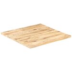 vidaXL Dessus de table Bois de manguier solide 25-27 mm 80x80 cm
