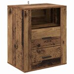 vidaXL Cabinet de chevet Bois ancien 35 x 50 x 60 cm Bois d'ingénierie