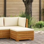 vidaXL Pouf de Jardin Bois d'Acacia Massif Marron