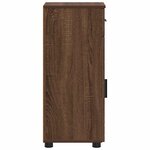 vidaXL Cabinet de salle de bain Chêne marron 30 x 35 x 80 cm