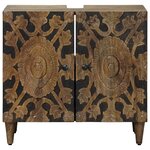 vidaXL Meuble sous Lavabo de Salle de Bain Marron 62 x 33 x 58 cm