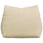 vidaXL Coussin de Dos Crème 60 x 20 x 50 cm tissu