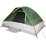vidaXL Tente de camping à dôme 4 personnes vert imperméable