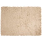 vidaXL Tapis en fausse Tafalla Beige 160 x 230 cm Polyester
