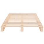 vidaXL Lit de palette 75x190 cm bois pin massif petit simple