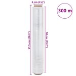 vidaXL Film étirable 6 Pièces transparent 30 μm 50 cm x 300 m