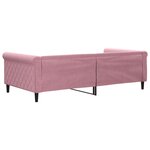 vidaXL Lit de repos rose 100x200 cm velours