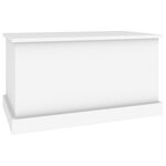 vidaXL Coffre de rangement Blanc 70x40x38 cm Bois d'ingénierie