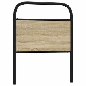 vidaXL Tête de lit chêne sonoma 80 cm acier et bois d'ingénierie