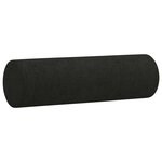 vidaXL Ensemble de canapés 2 Pièces avec coussins noir tissu