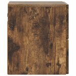 vidaXL Cabinet de chevet mural Chêne fumé 33 x 34 5 x 40 cm