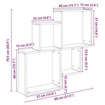 VidaXL Étagère murale vieux bois 80x15x78 5 cm bois d'ingénierie