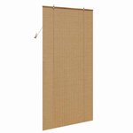 vidaXL Stores et Rideaux de fenêtre Autre Marron Clair Bambou