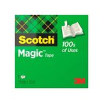 Ruban adhésif Magic 810 invisible 19 mm x 10 m SCOTCH