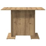 vidaXL Table à manger chêne artisanal 110 x 60 x 75 cm bois ingénierie