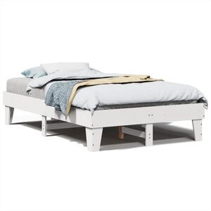 vidaXL Cadre de lit sans matelas blanc 120x200 cm bois de pin massif