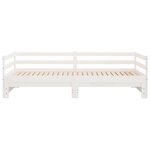 vidaXL Lit coulissant sans matelas blanc 2x(90x200) cm