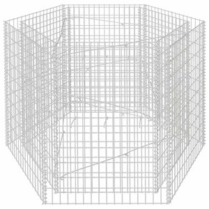vidaXL Lit surélevé à gabion hexagonale 160x140x100 cm