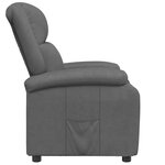 vidaXL Fauteuil inclinable Gris Similicuir