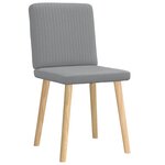 vidaXL Chaises à manger lot de 2 gris clair tissu