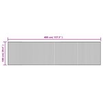 vidaXL Tapis rectangulaire naturel clair 100x400 cm bambou