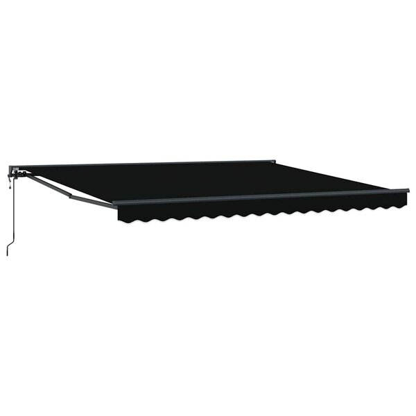 vidaXL Cadre d'auvent Noir 400 × 300 cm Polyester avec revêtement PU