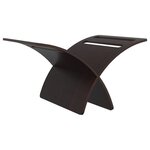 vidaXL Porte-revue en bois sur pied marron
