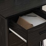 vidaXL Cabinet de Bureau Chêne noir 76 x 41 x 72 cm Bois d'ingénierie