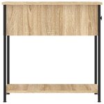 vidaXL Tables de chevet 2 Pièces chêne sonoma 30x60x60 cm bois ingénierie