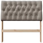 vidaXL Tête de lit capitonnée Taupe 90 cm Pin massif