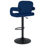 vidaXL Tabourets de bar lot de 2 bleu tissu